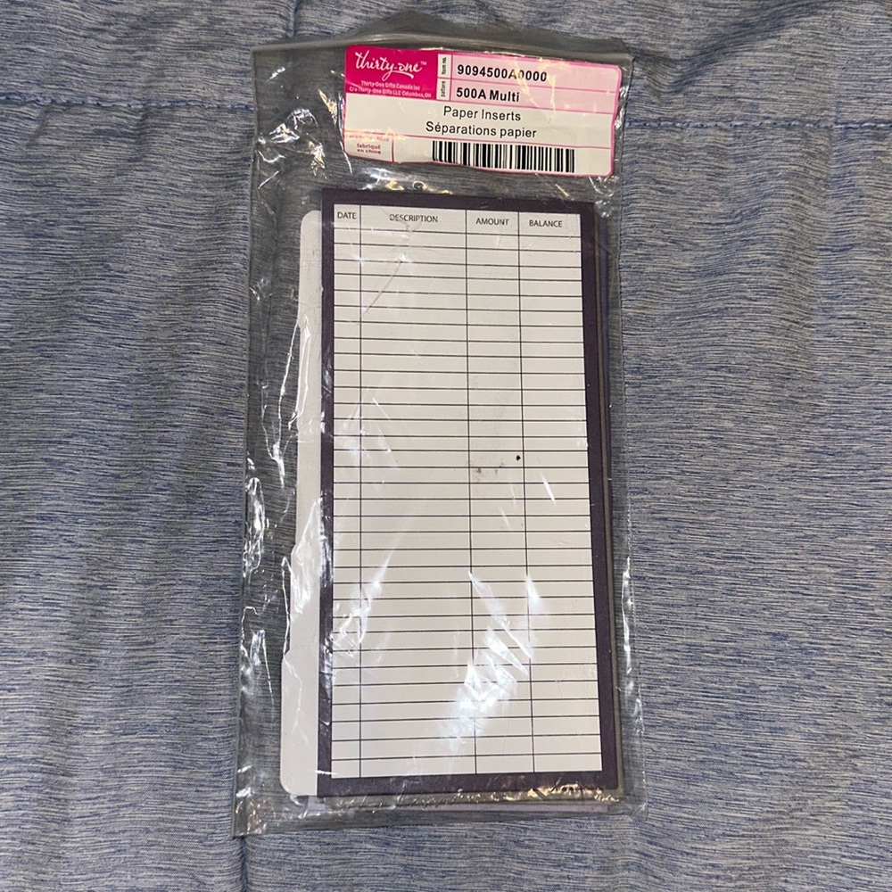 🛍️5 for $20🛍️ NWT Thirty-One Paper Inserts